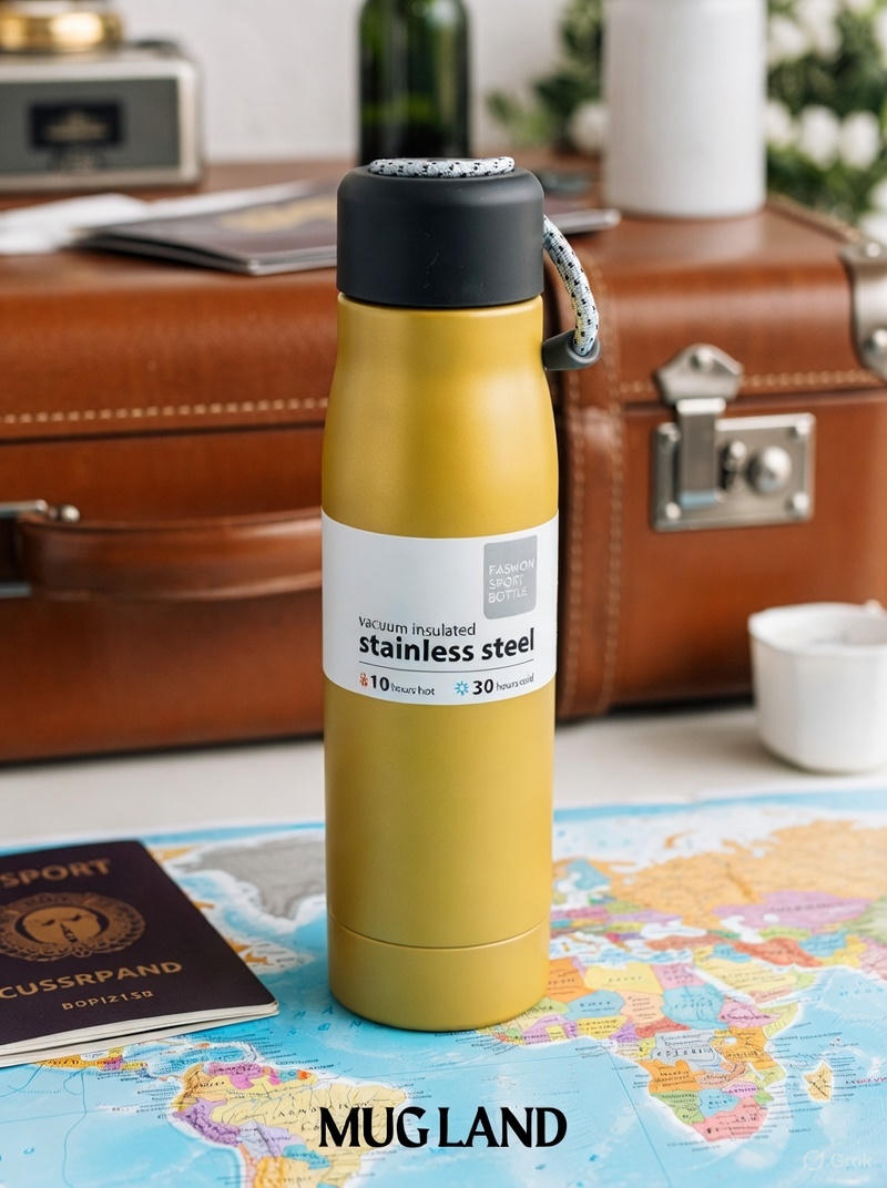  فلاسک بطری قمقمه دو لایه استیل ضد زنگ 500 میلی 