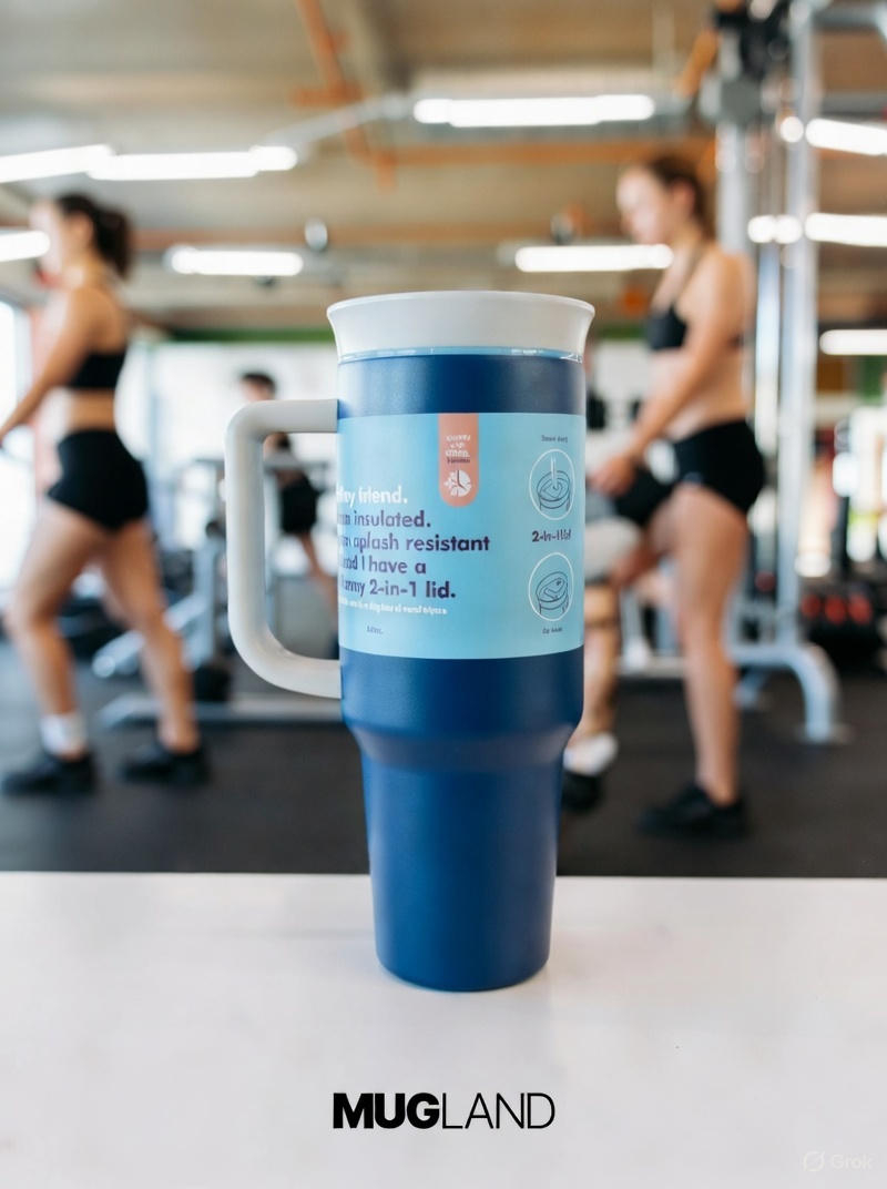  تراول ماگ تامبلر نی دار ساده رنگی 1200 میلی 