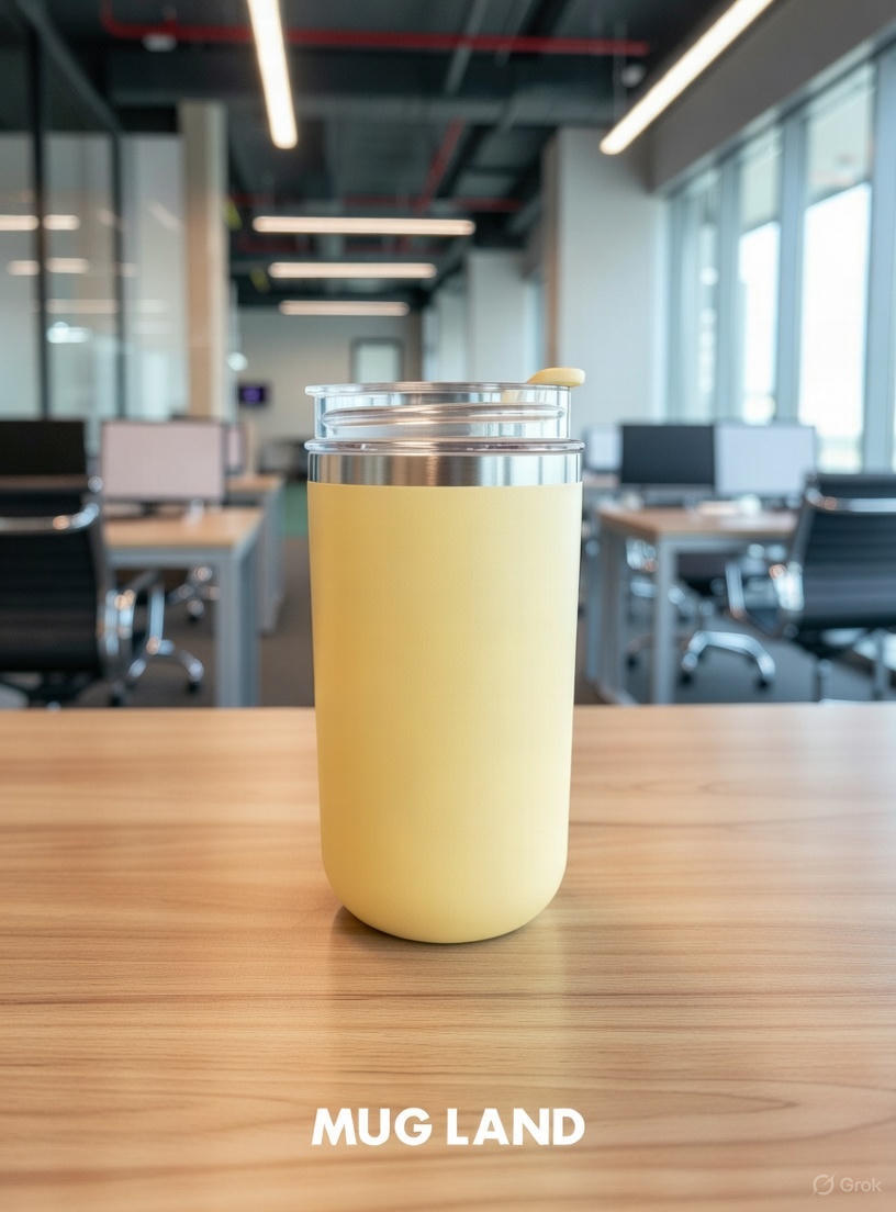  تراول ماگ درب شیشه ای 300 میل 