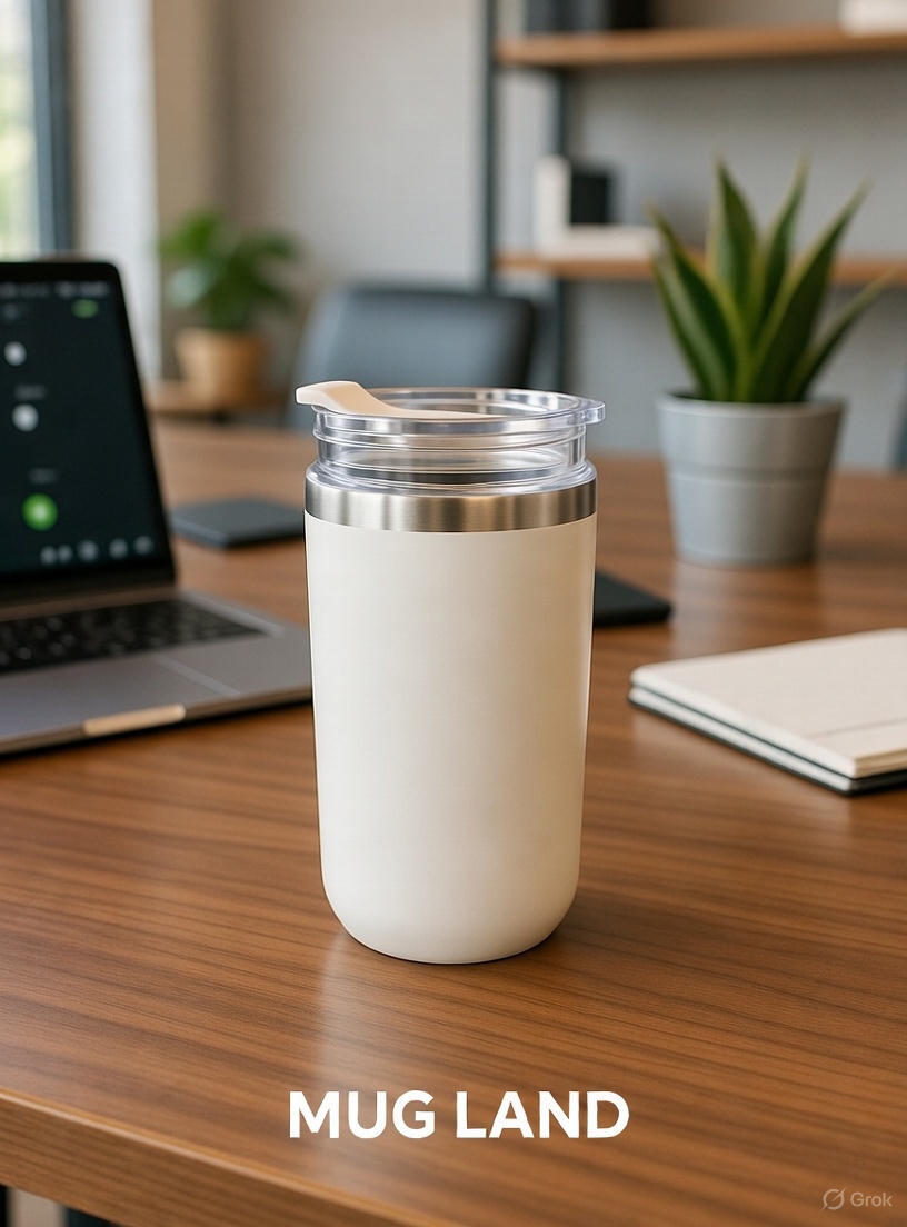  تراول ماگ درب شیشه ای 300 میل 