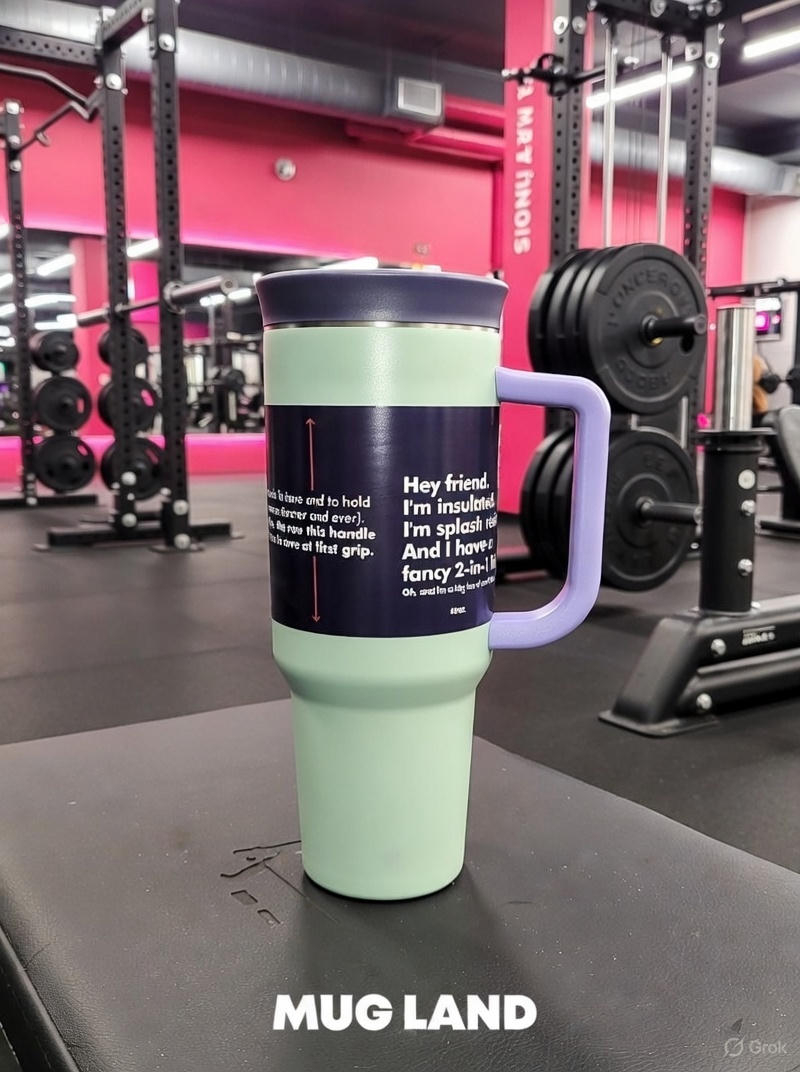  تراول ماگ تامبلر نی دار ساده رنگی 1200 میلی 