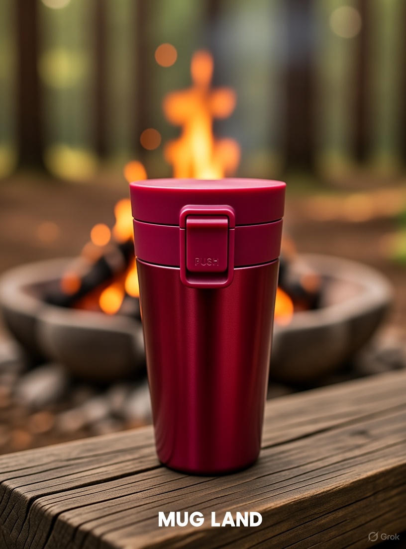  تراول ماگ براق رنگی سرخابی 