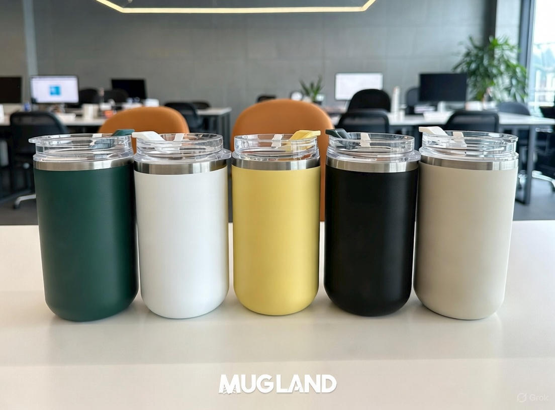  تراول ماگ درب شیشه ای 300 میل 